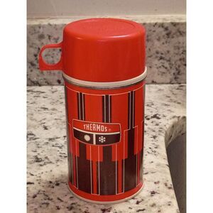 Vintage Thermos Bottle 1971 King Seeley 1/2 Pint Vacuum Camping Bottle